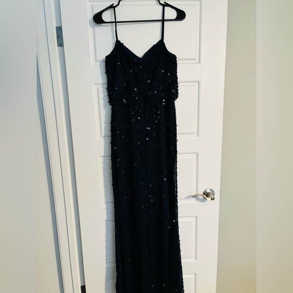 YaYa & Co Navy Blue Beaded Maxi Dress - Picture 3 of 3